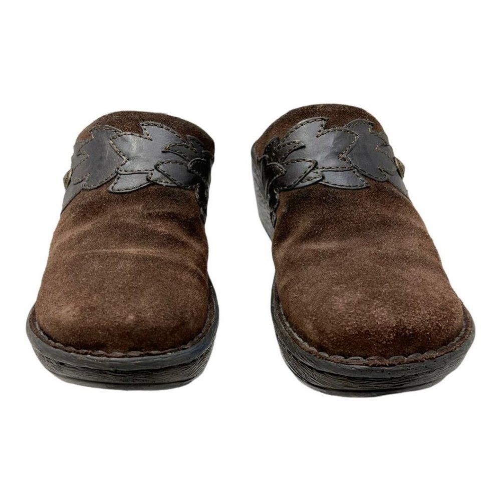 Born B64623 Pittina Summerborn Together Brown Suede Mules Clogs shoes Women's 6 - Picture 4 of 10